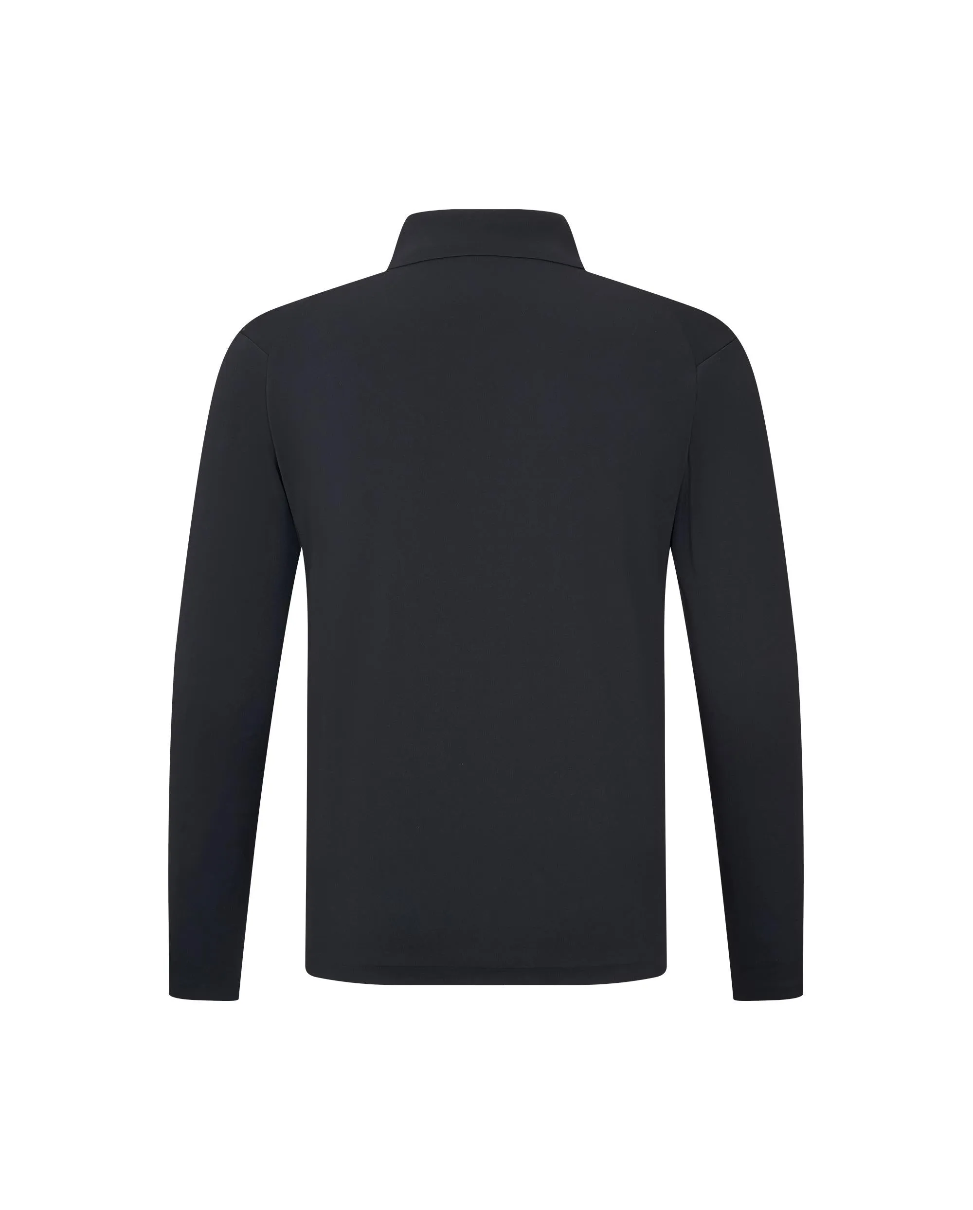 1011494-008 | MEN'S K-SWISS LOGO LONG SLEEVES POLO SHIRT | BLACK