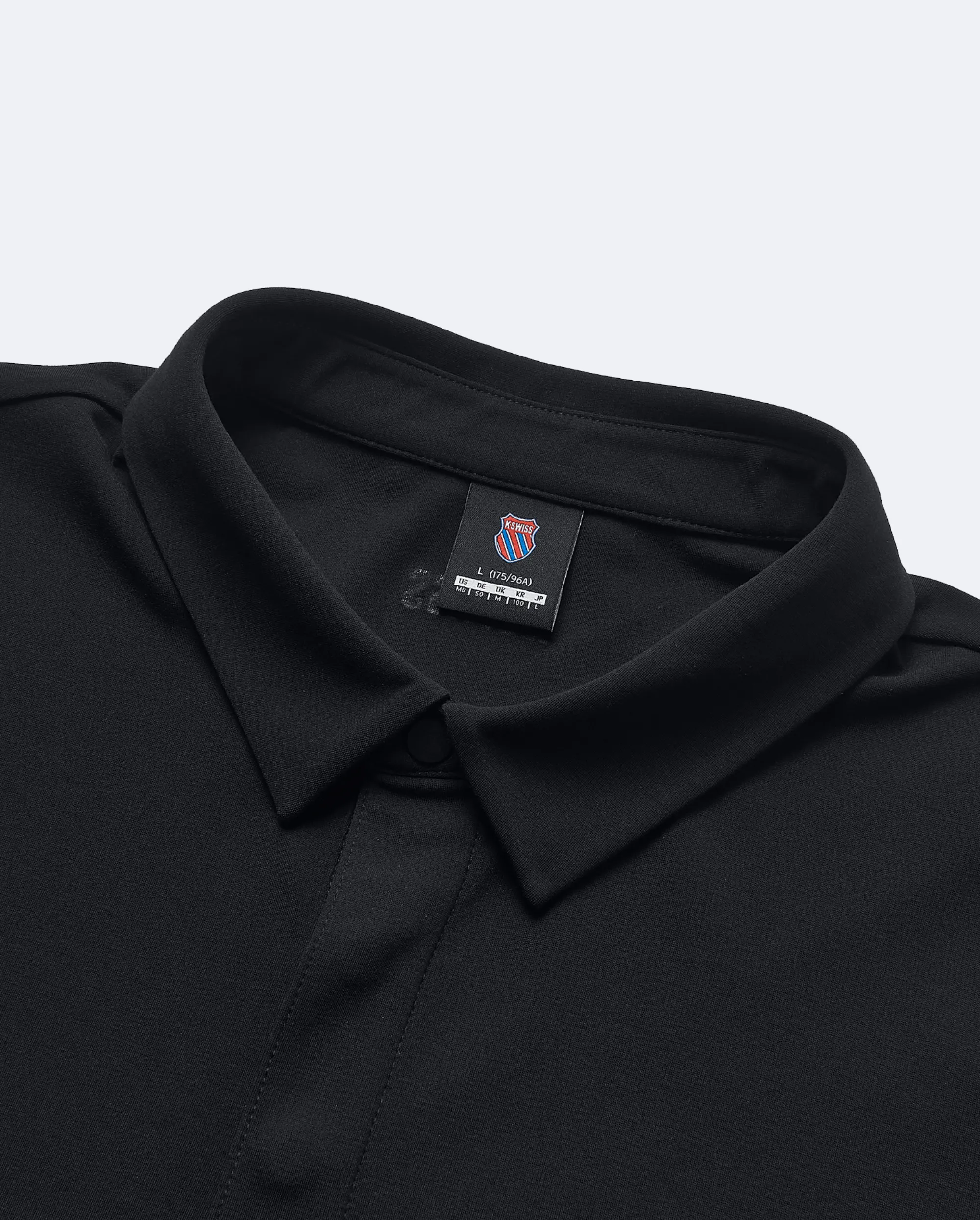 109877-008 | MEN'S K-SWISS TENNIS CLUB LOGO POLO SHIRT | BLACK