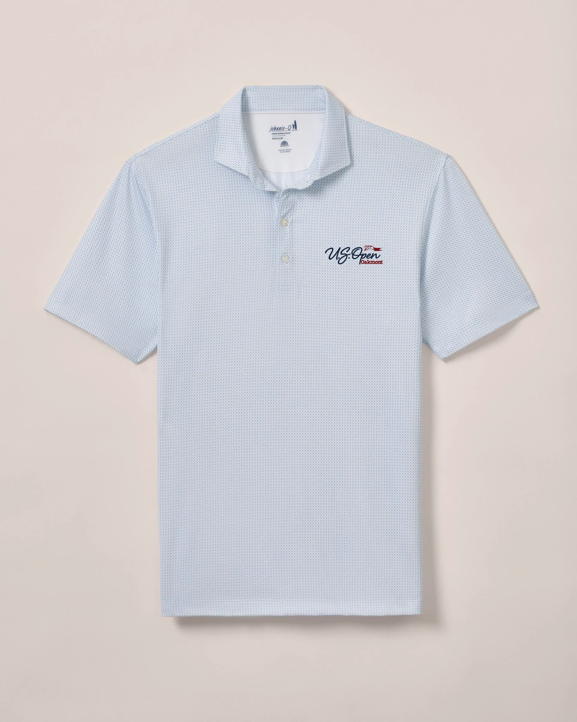 125th U.S. Open Tee Time Performance Jersey Polo - Flag Logo