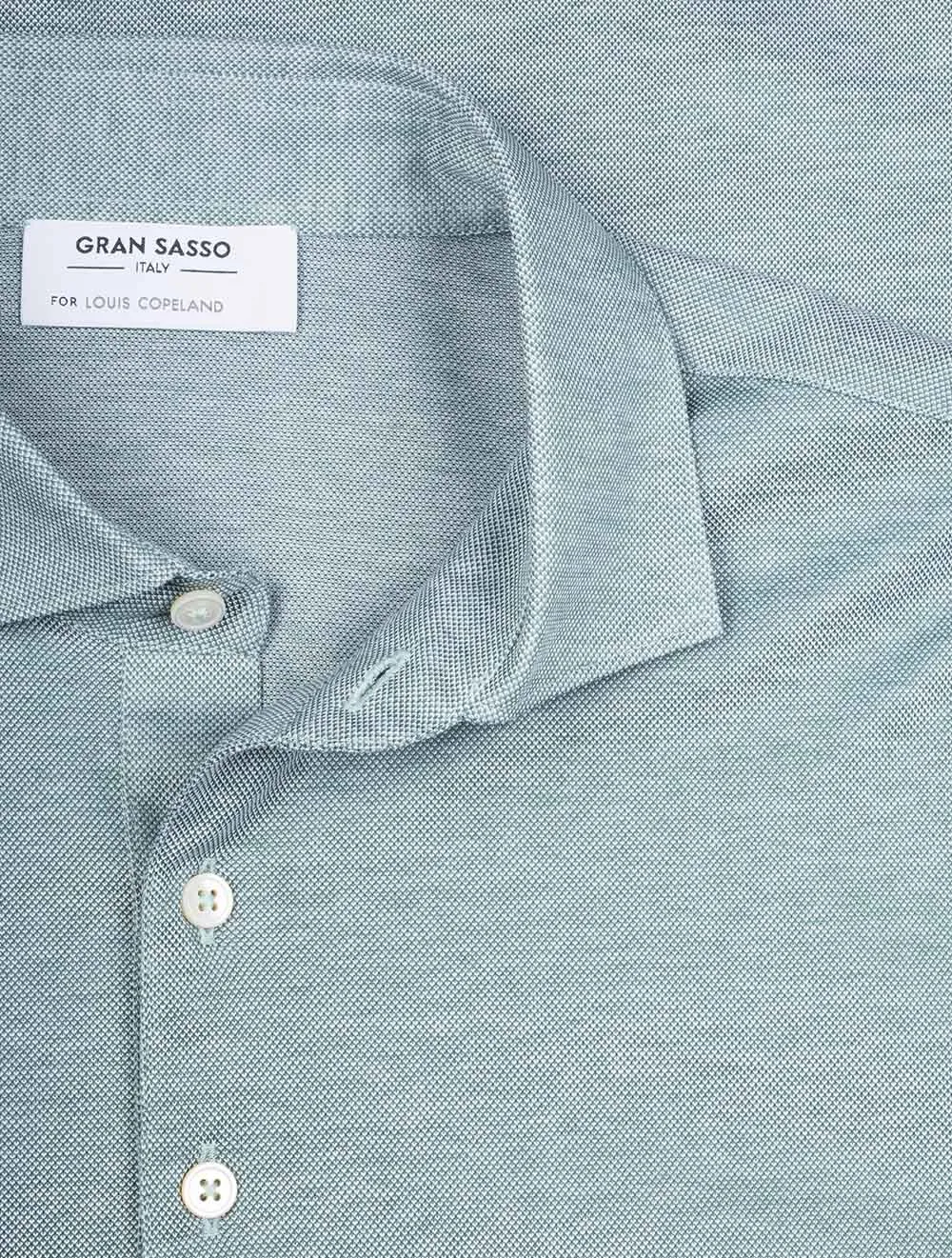 3 button Polo Shirt Green