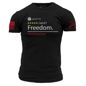 5 Star Freedom T-Shirt - Black