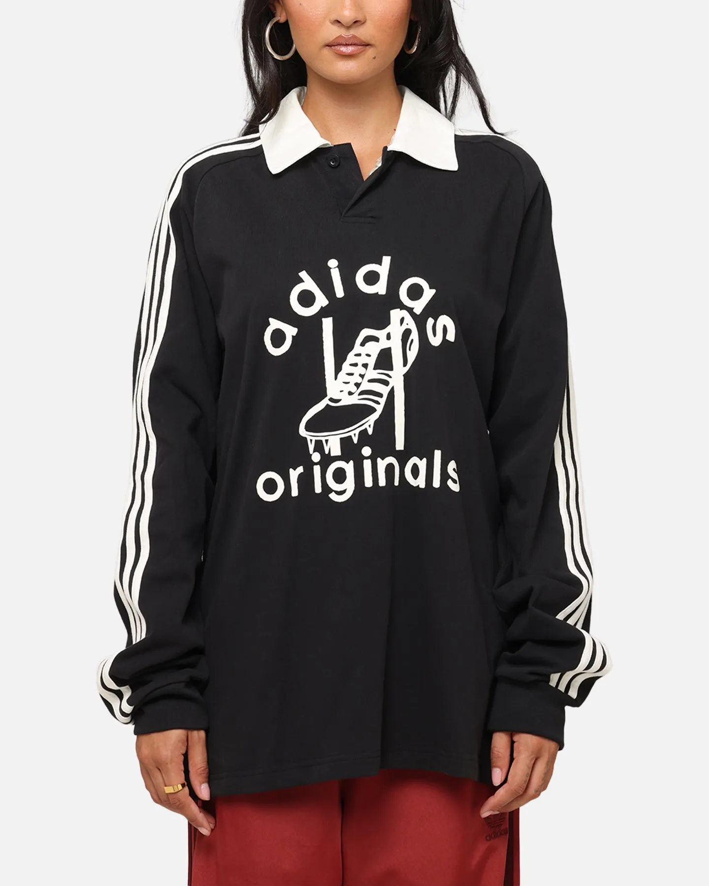Adidas Rugby Polo Shirt Black
