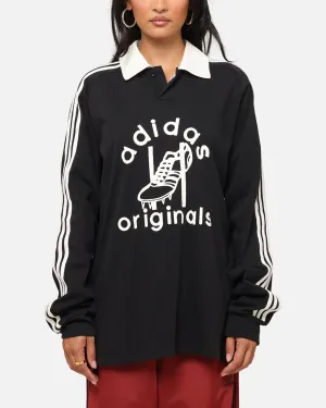 Adidas Rugby Polo Shirt Black