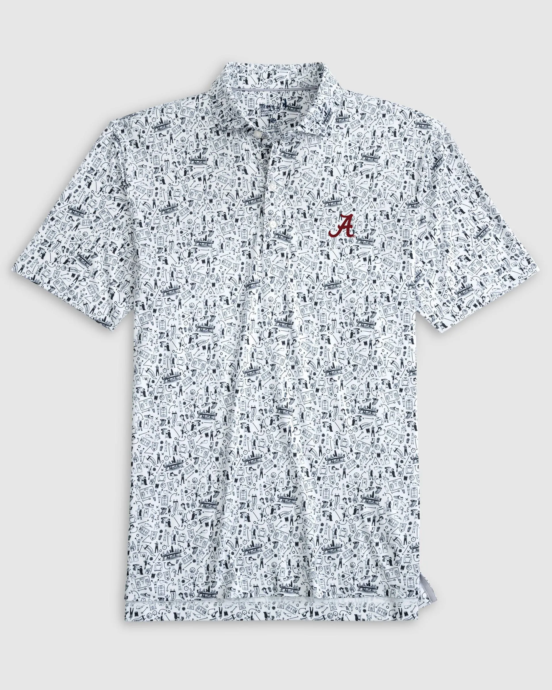 Alabama Hoop There It Is Performance Jersey Polo