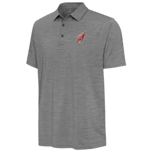 Antigua Men's Arrowhead Logo Heathered Polo - Carbon Heather