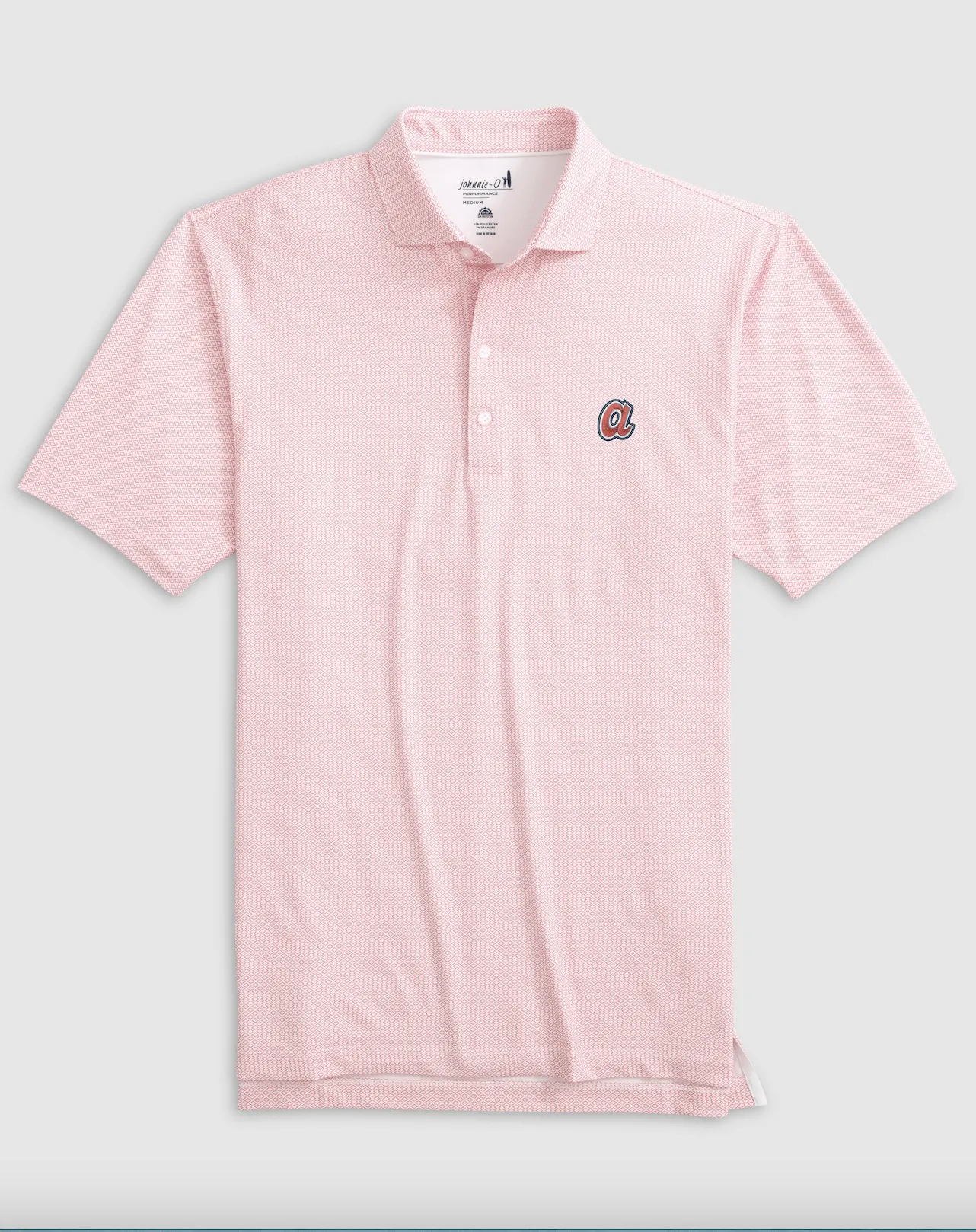 Atlanta Braves Slade Performance Jersey Printed Polo - Cooperstown Logo