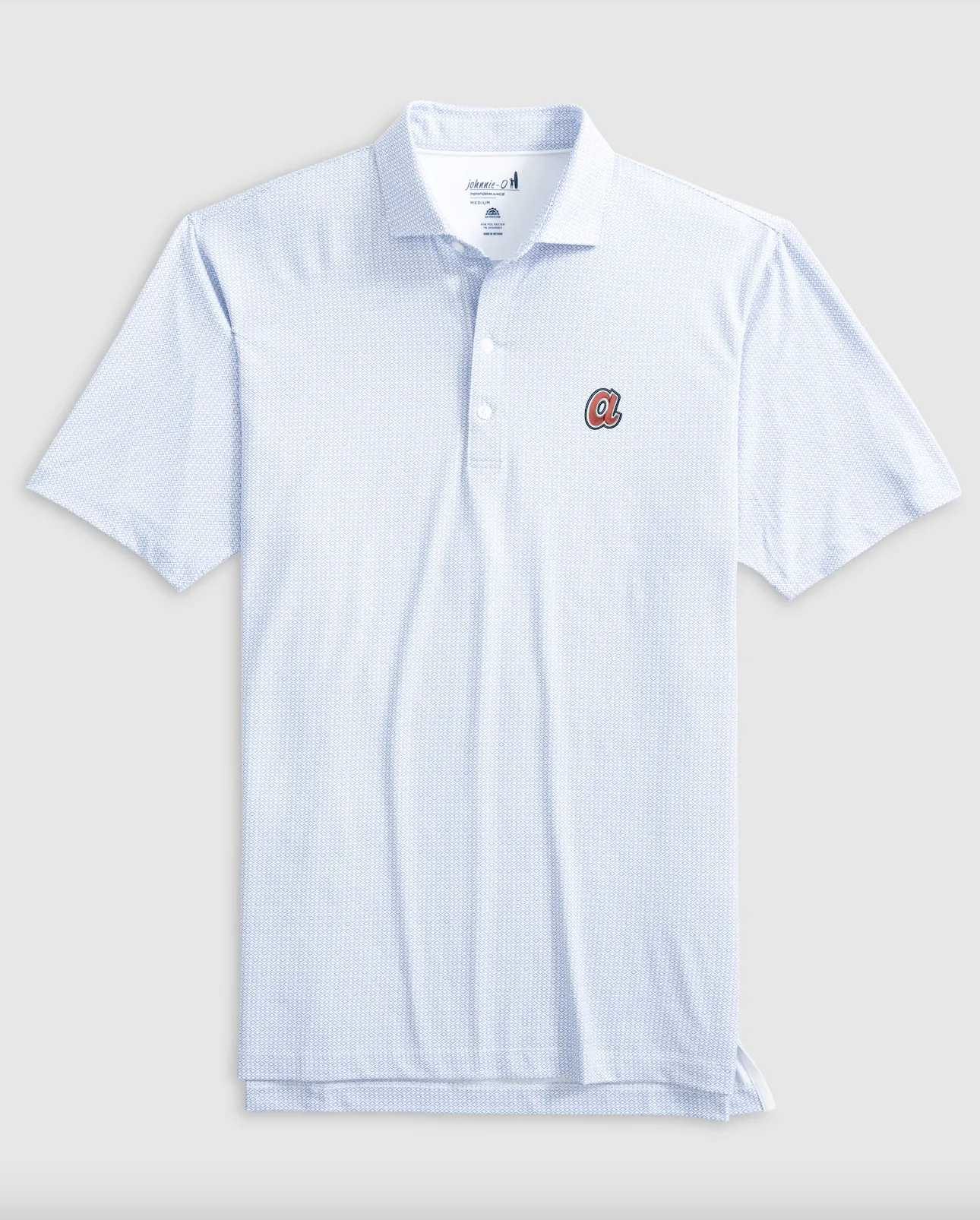 Atlanta Braves Slade Performance Jersey Printed Polo - Cooperstown Logo