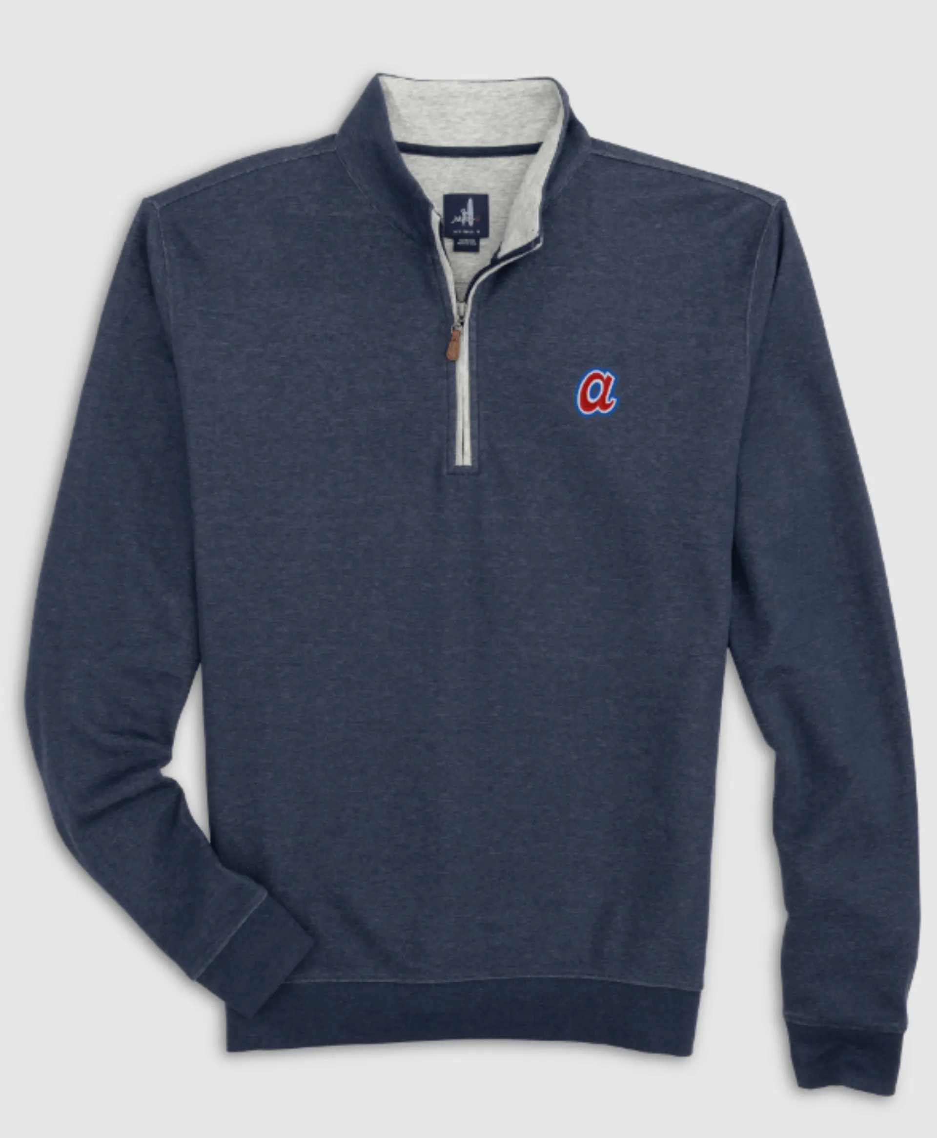 Atlanta Braves Sully 1/4 Zip - Cooperstown Logo