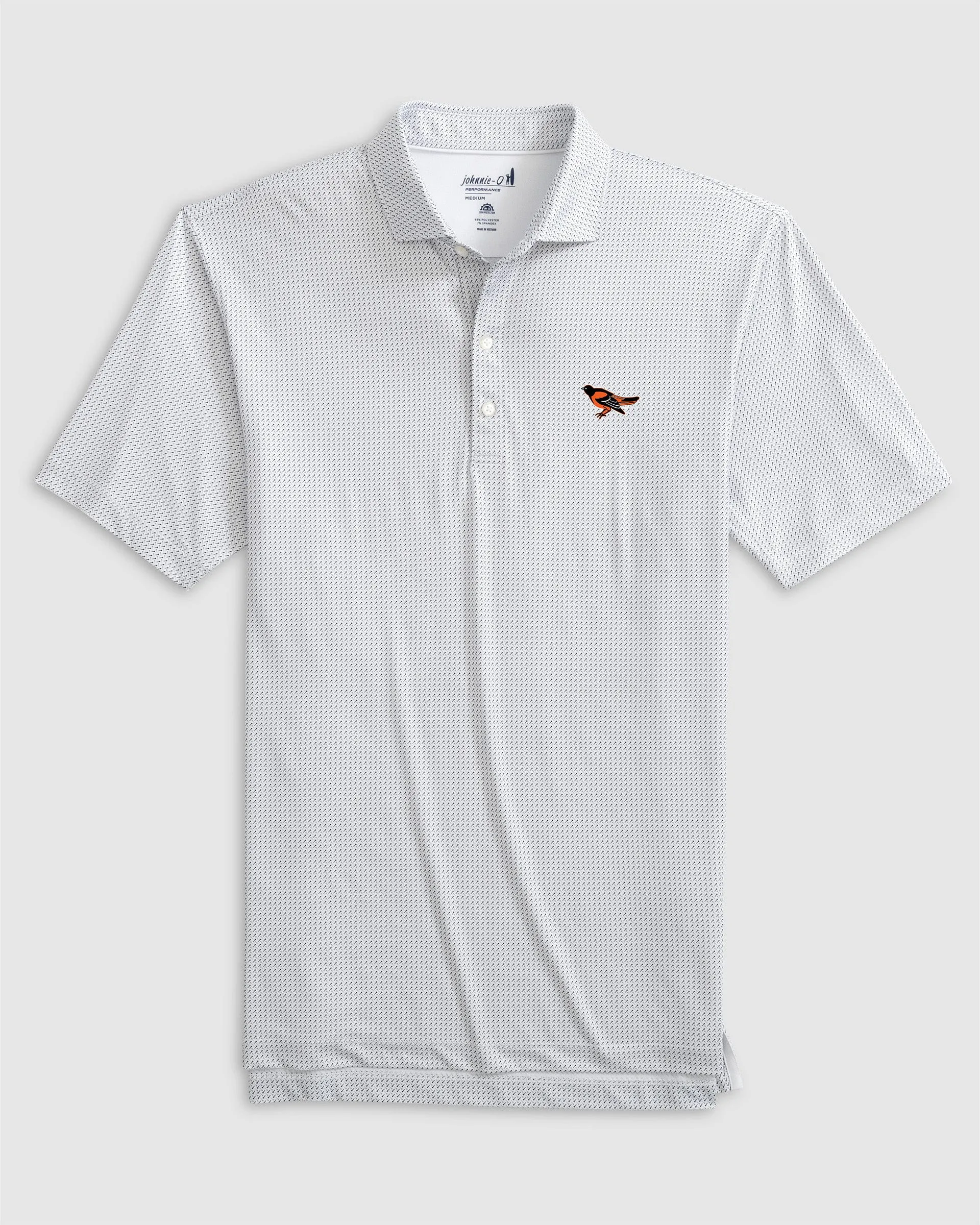Baltimore Orioles Tee Time Performance Jersey Polo - Cooperstown Logo
