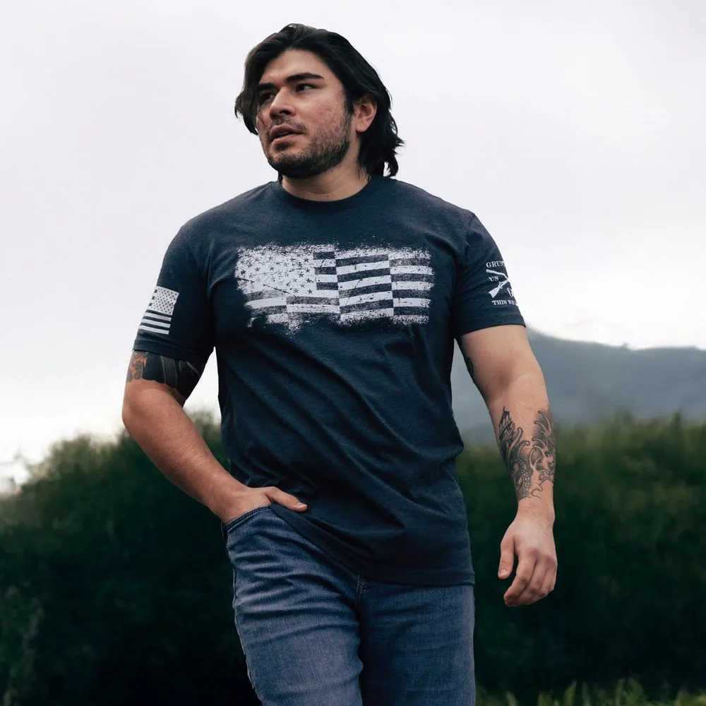 Bar Flag T-Shirt - Midnight Navy