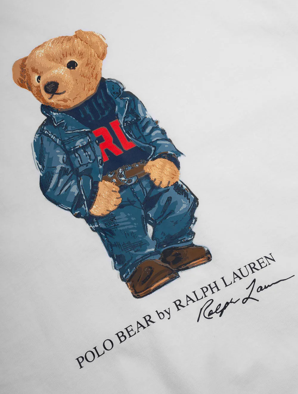 Bear Jersey T-Shirt White