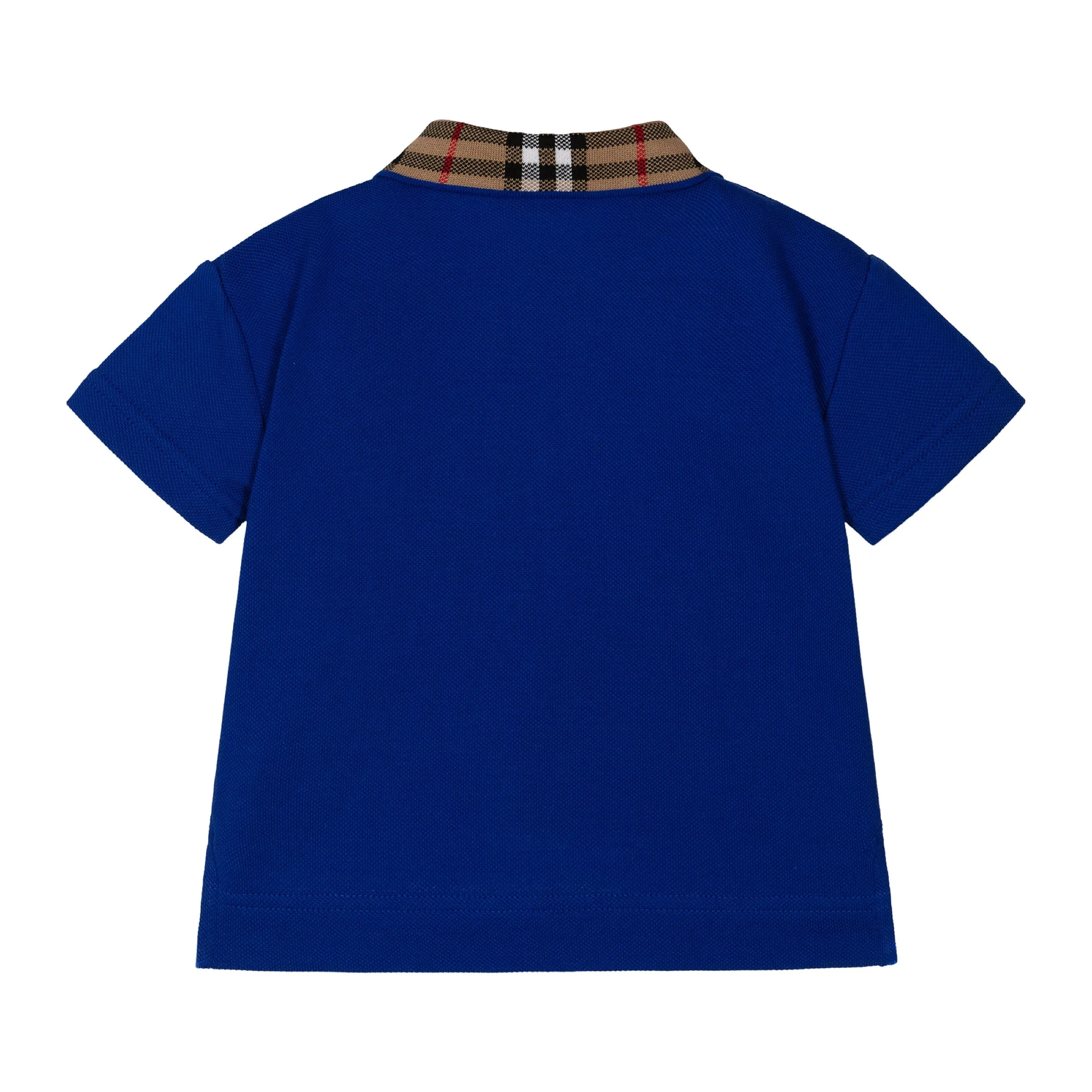 Blue Logo Check Polo Shirt