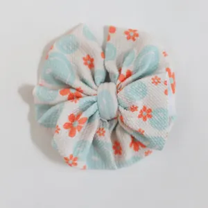Blue Smiley  Bow