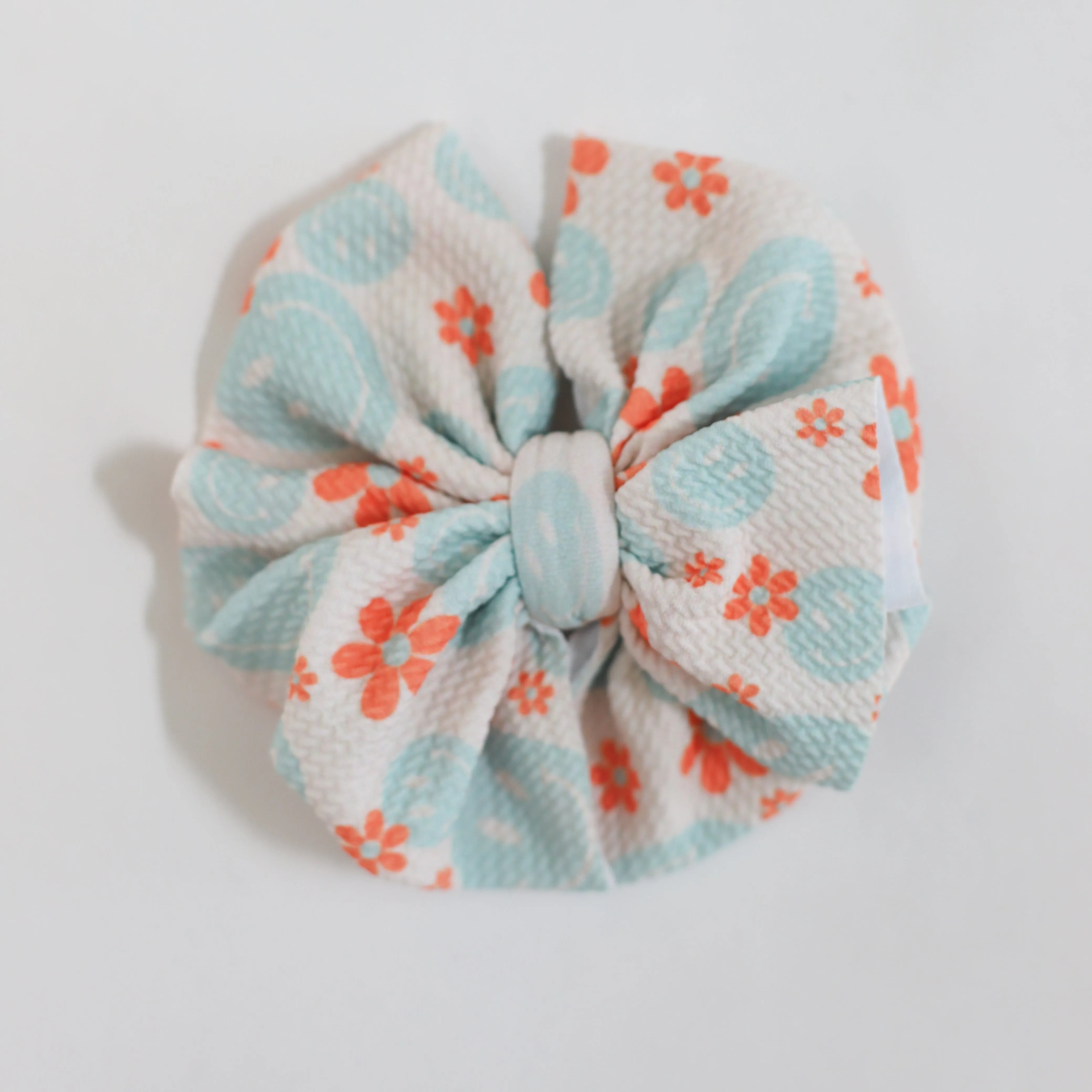 Blue Smiley  Bow