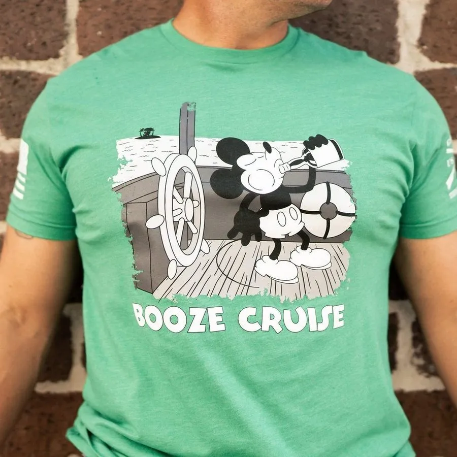 Booze Cruise T-Shirt - Kelly Green