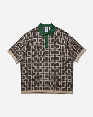 Brain Dead Knit Polo Dust Sand