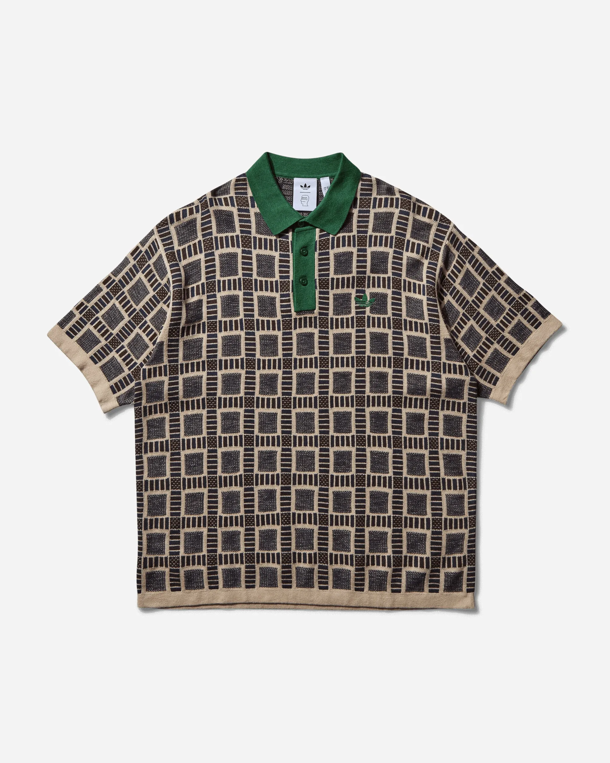 Brain Dead Knit Polo Dust Sand