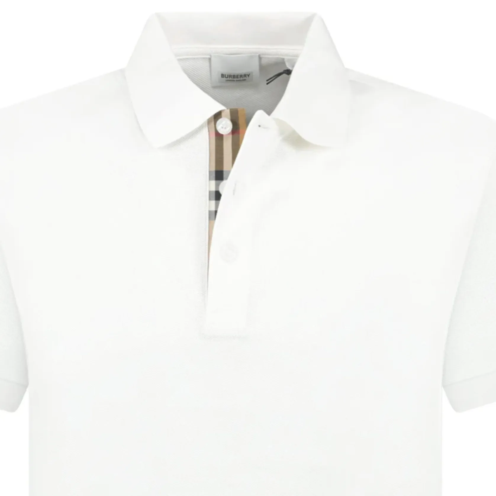 Burberry White Hartford Polo