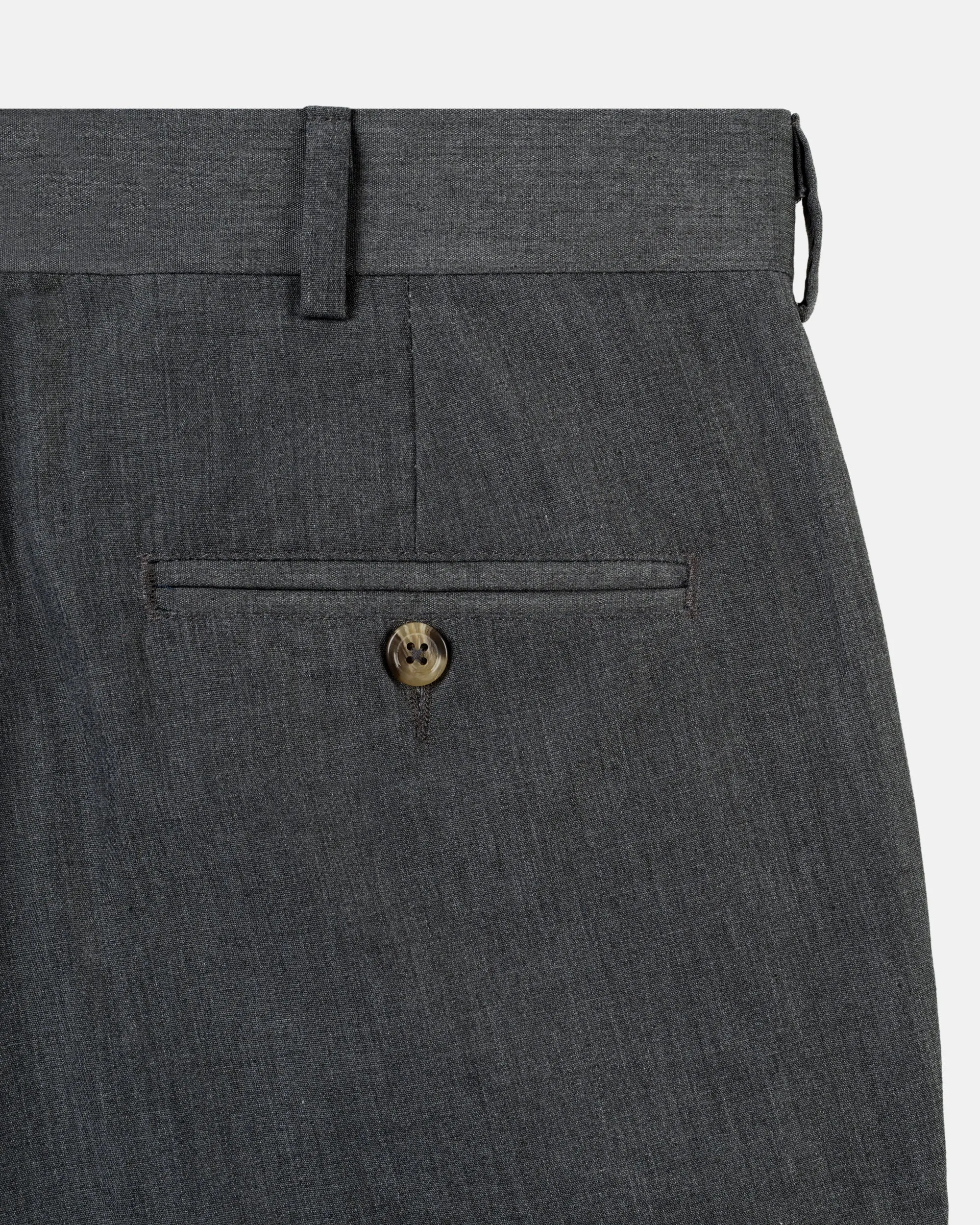 CHARCOAL POPLIN TROUSERS