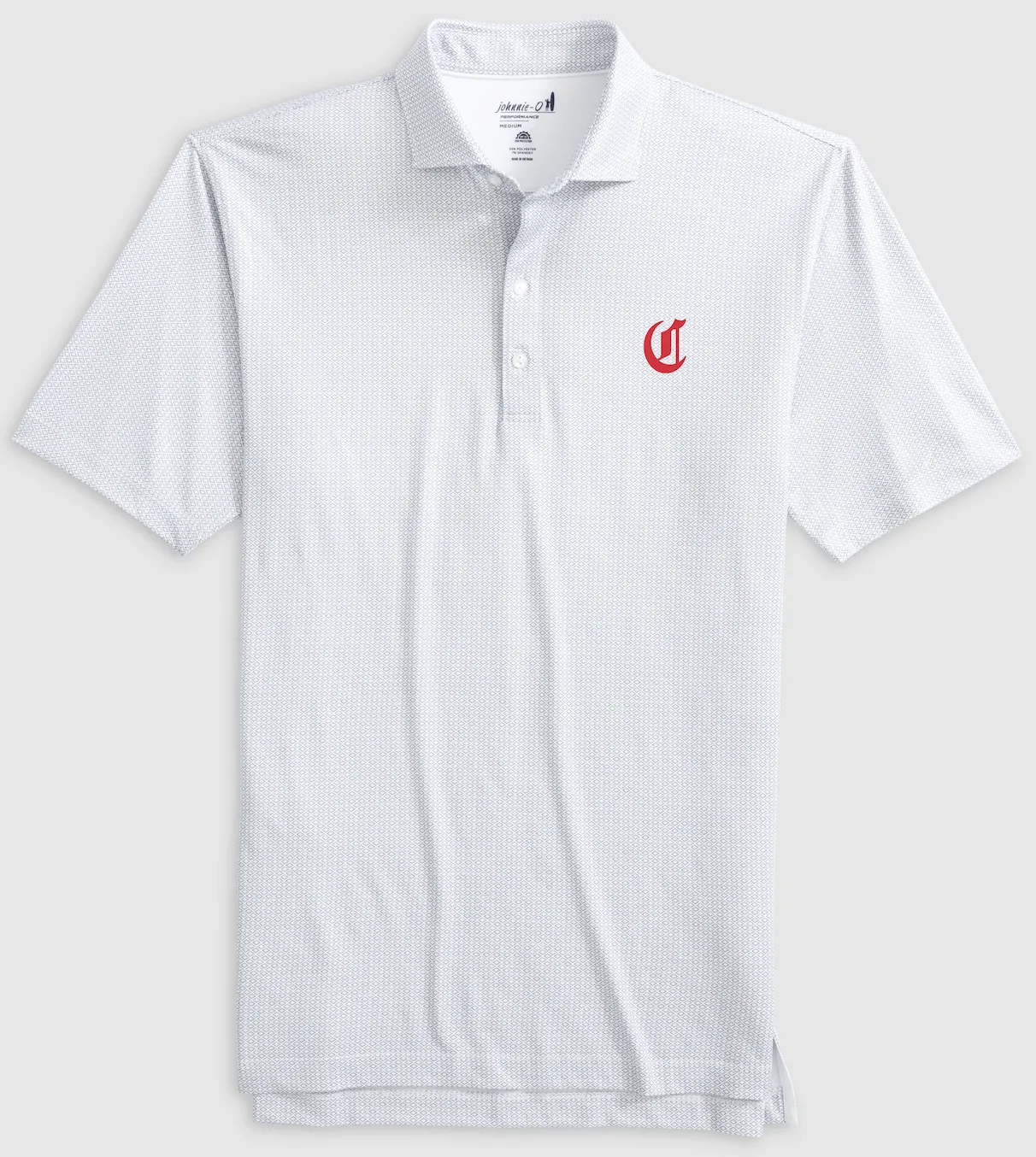 Cincinnati Reds Slade Performance Jersey Printed Polo - Cooperstown Logo