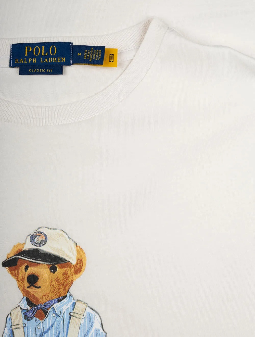 Classic Fit Polo Bear Jersey T-Shirt White