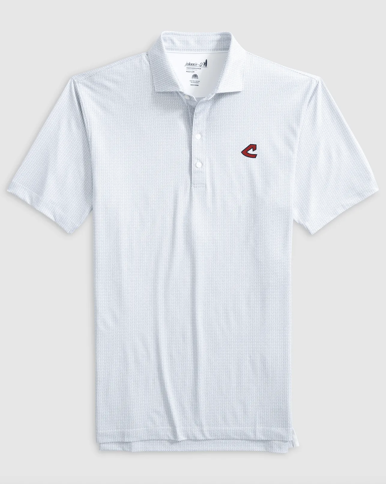 Cleveland Guardians Slade Performance Jersey Printed Polo - Cooperstown Logo