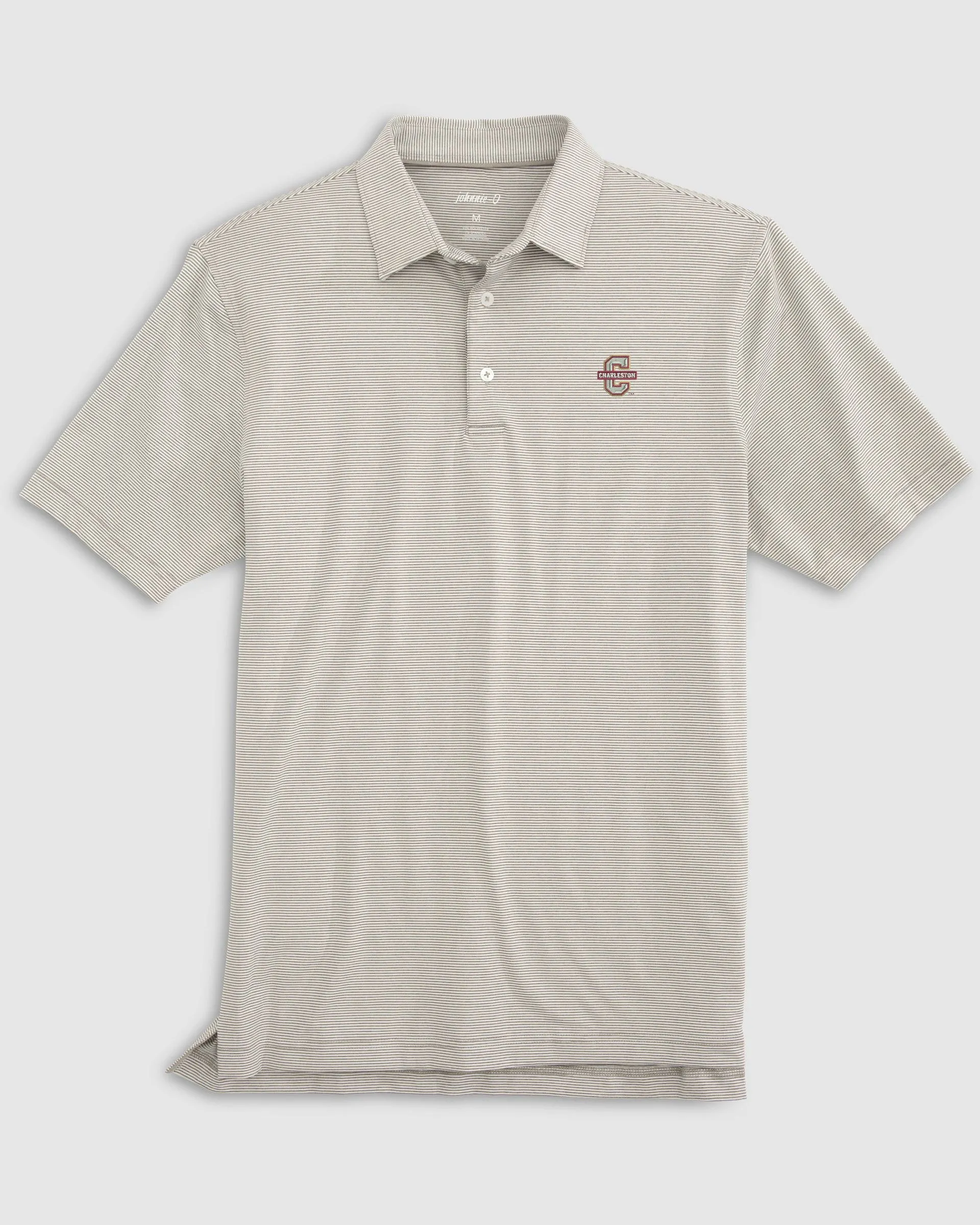 College of Charleston Lyndonn Striped Jersey Performance Polo
