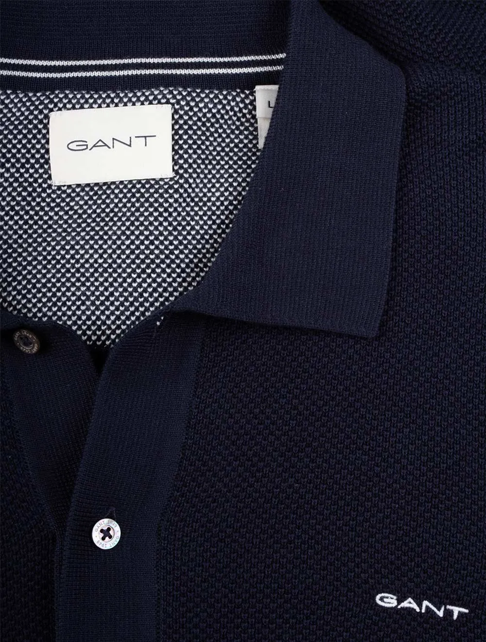 Cotton Pique Polo Evening Blue