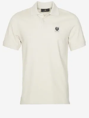 Cotton Short-Sleeved Polo Stone Beige