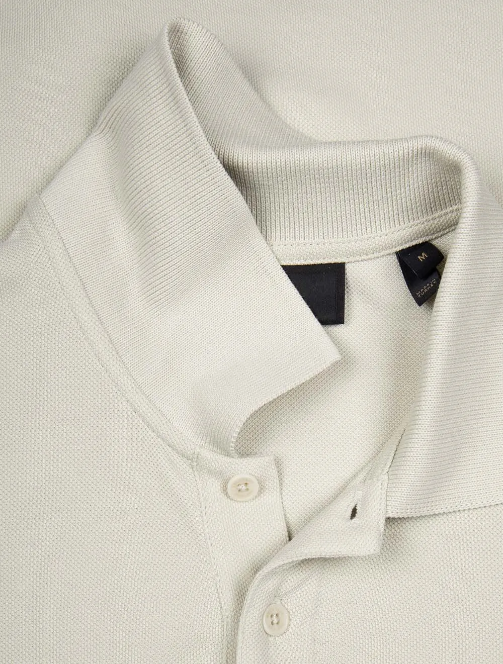 Cotton Short-Sleeved Polo Stone Beige