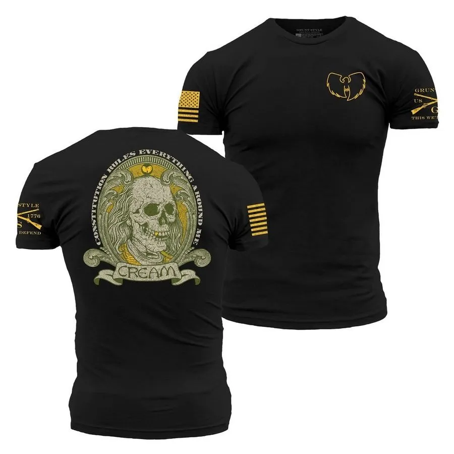 Cream T-Shirt - Black