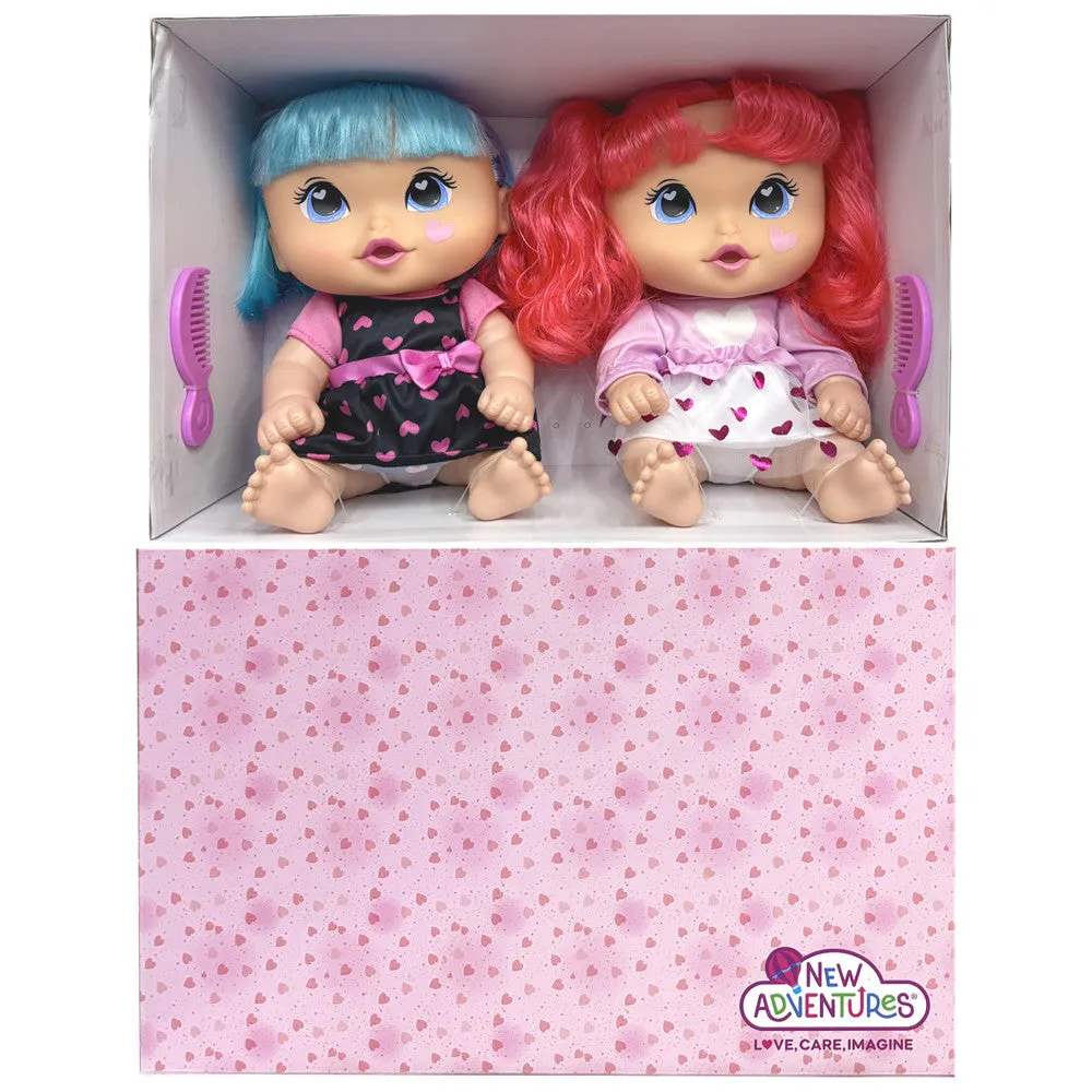 Cuddle Kids 11-Inch Yummy Hearts Fashion Dolls - 2 Pack
