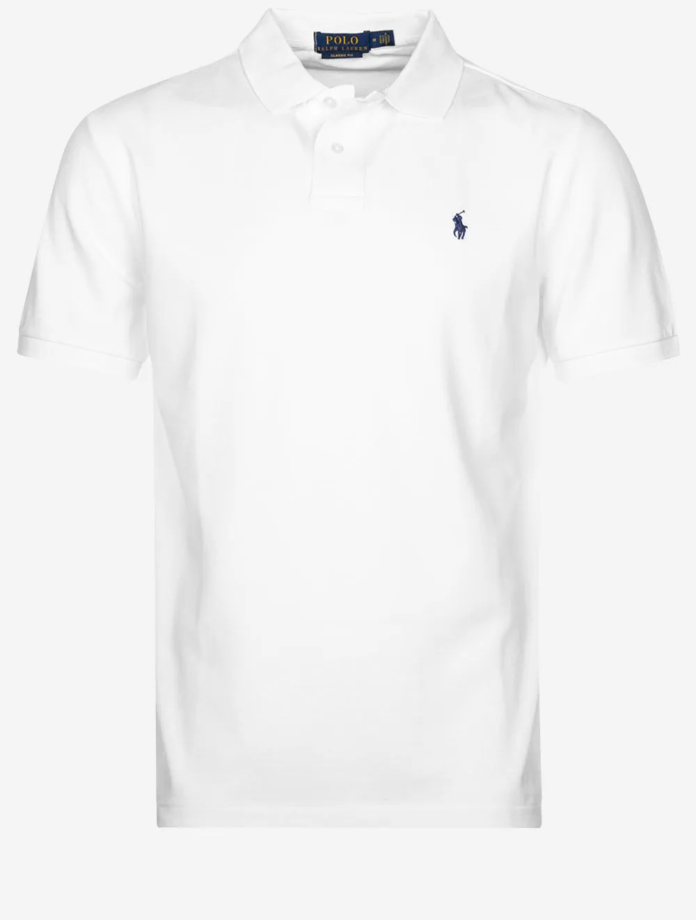 Custom Slim Fit Mesh Polo Shirt White