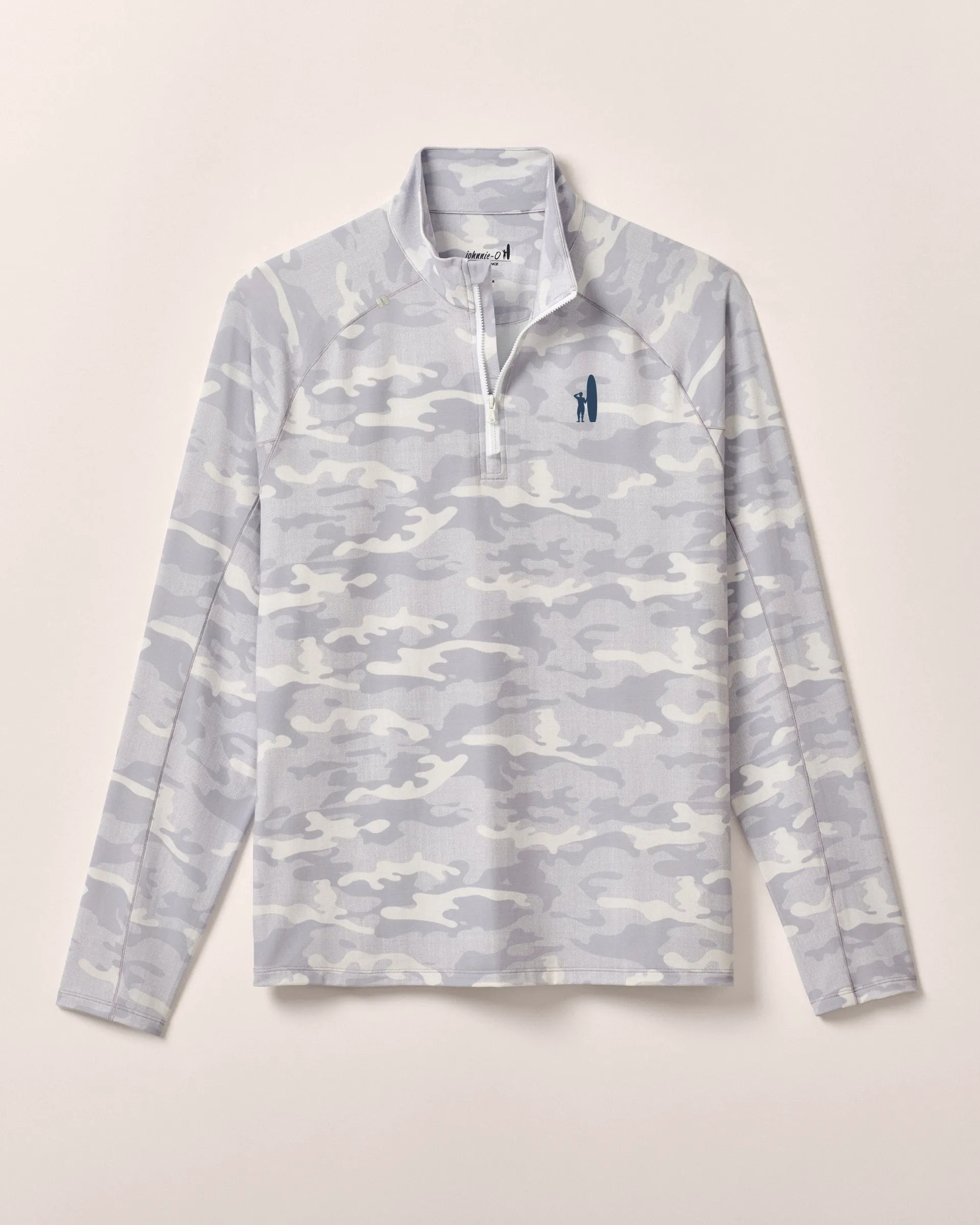 Custom Surfer Logo Patton Performance Camo 1/4 Zip Pullover