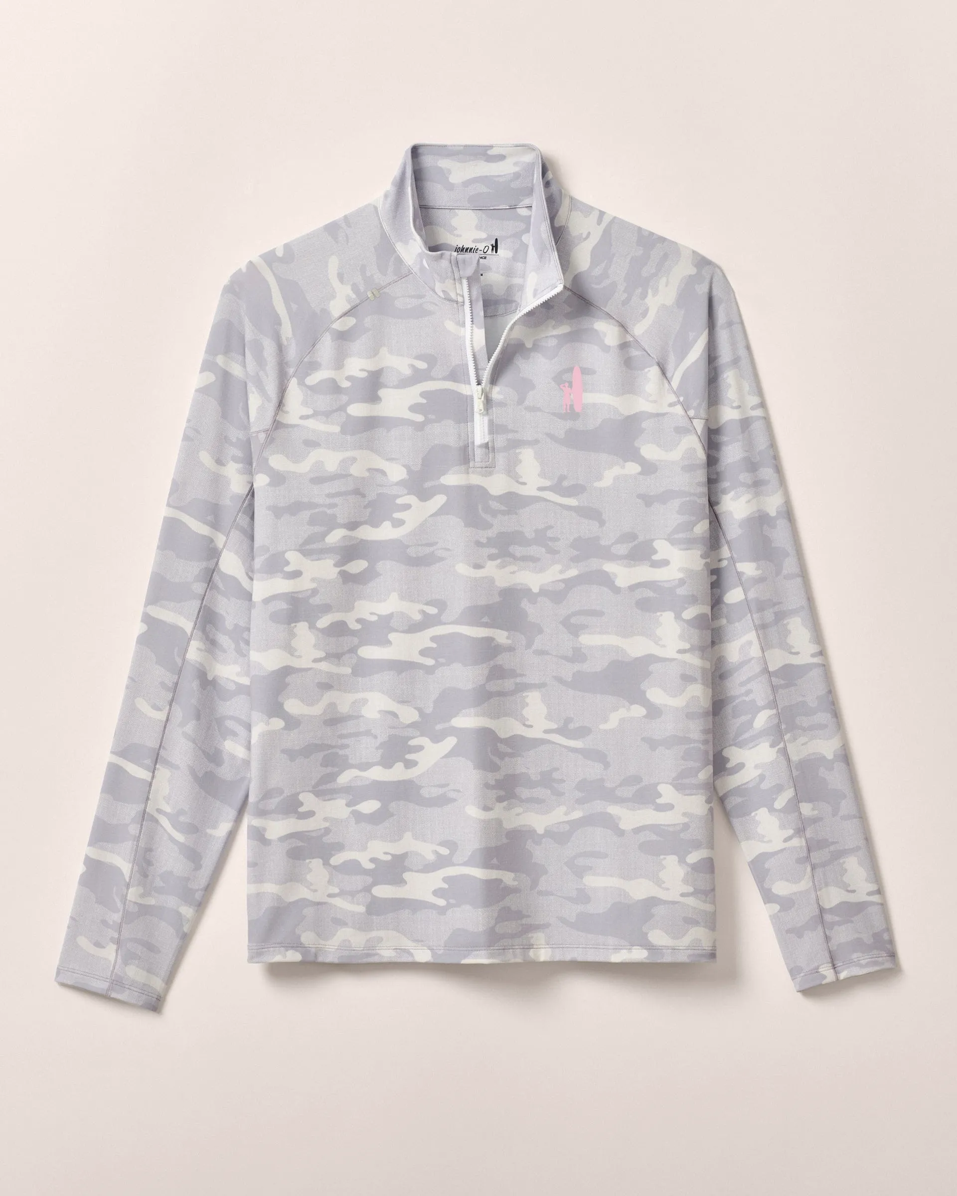 Custom Surfer Logo Patton Performance Camo 1/4 Zip Pullover