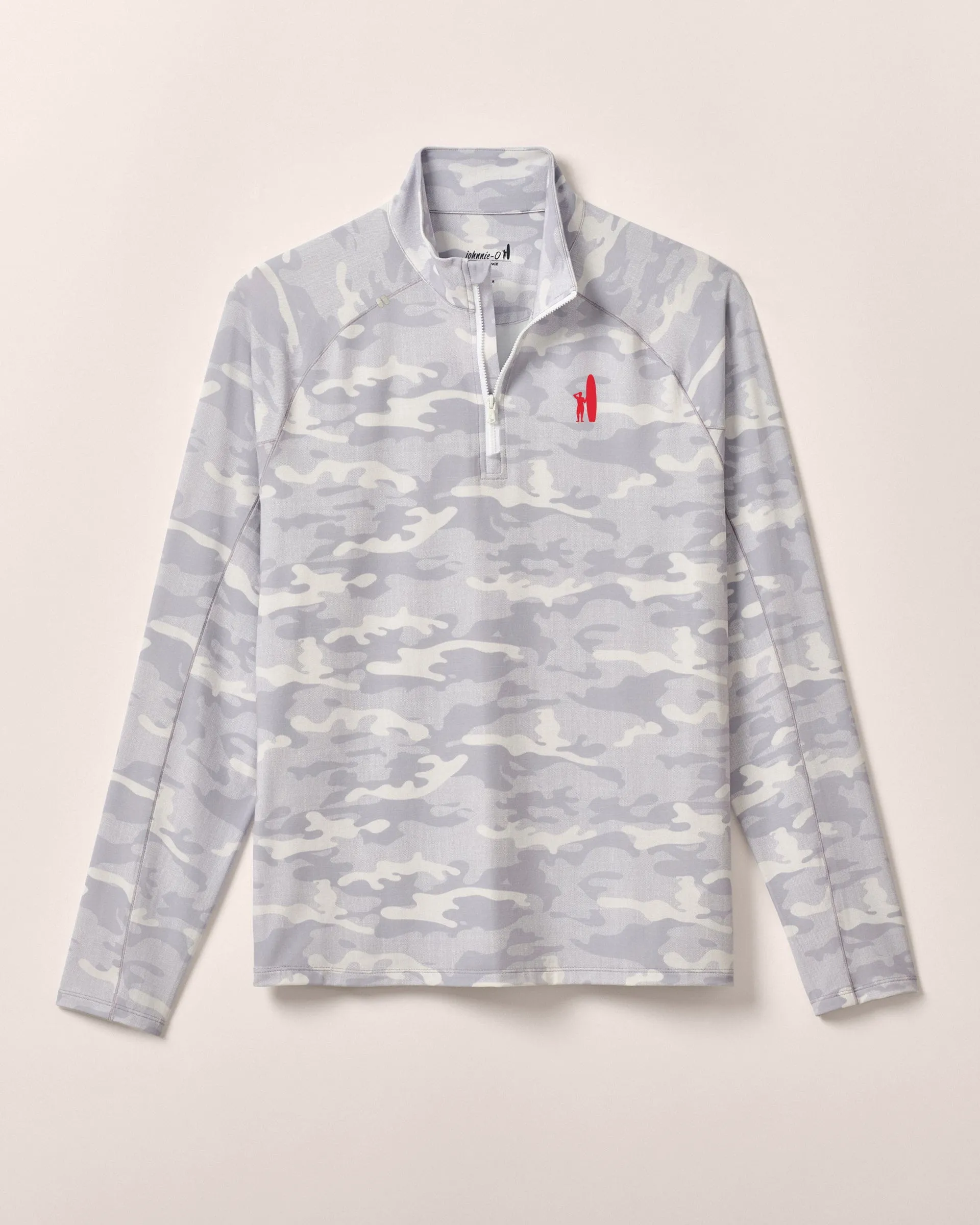 Custom Surfer Logo Patton Performance Camo 1/4 Zip Pullover