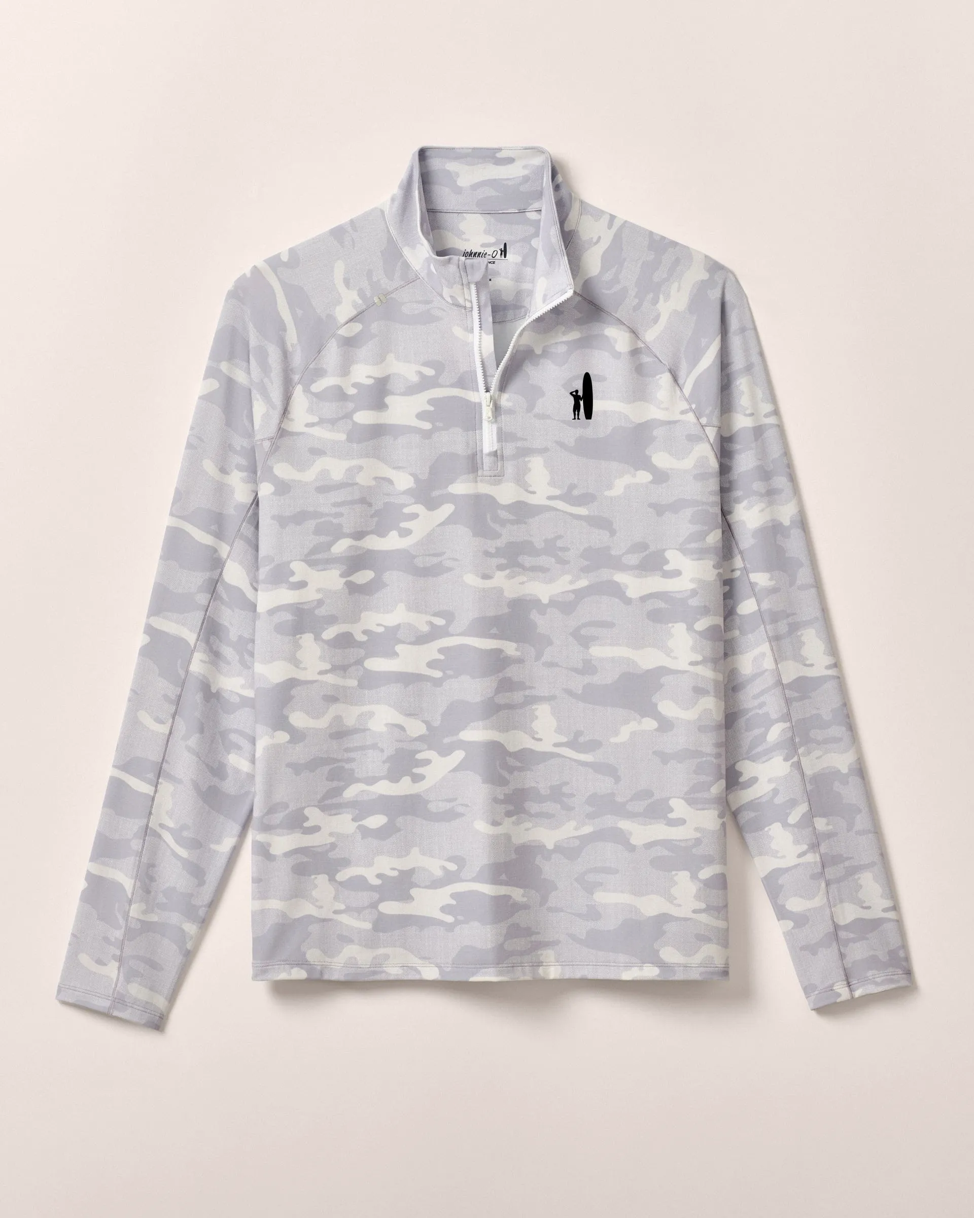 Custom Surfer Logo Patton Performance Camo 1/4 Zip Pullover
