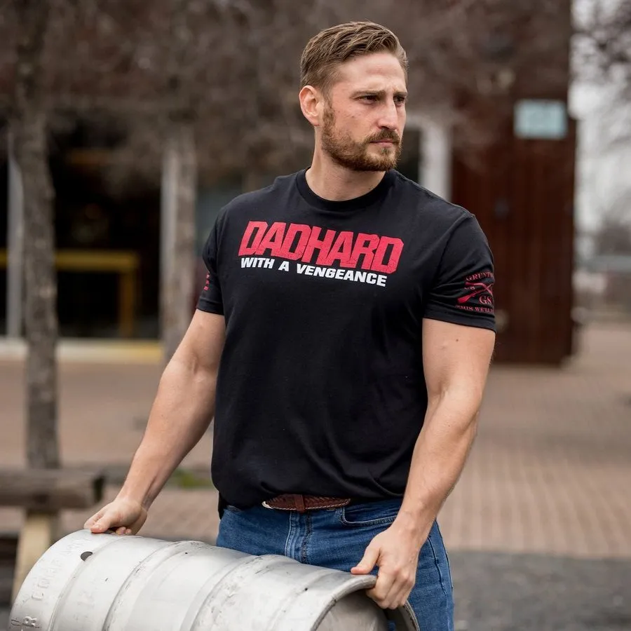 Dad Hard T-Shirt - Black
