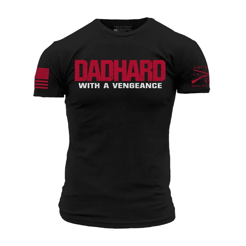 Dad Hard T-Shirt - Black