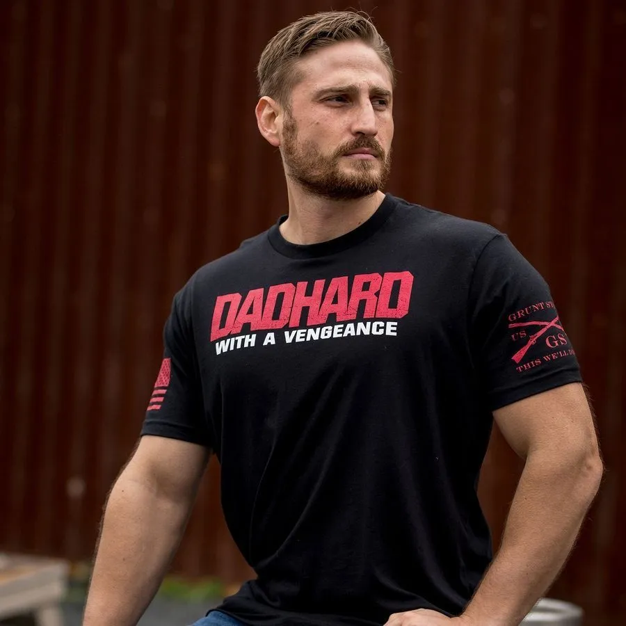 Dad Hard T-Shirt - Black