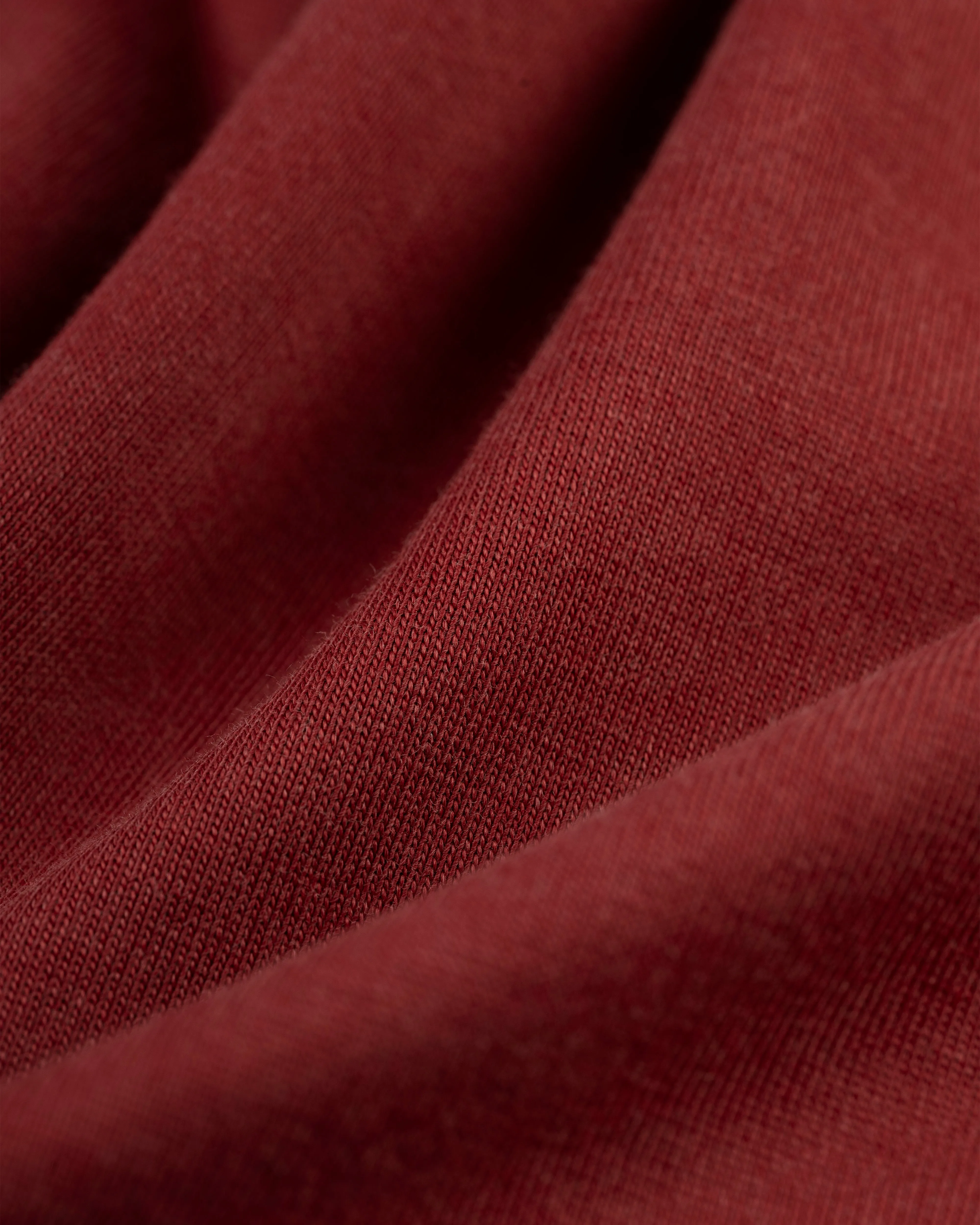 DARK RED SOLID LONG SLEEVE POLO SHIRT