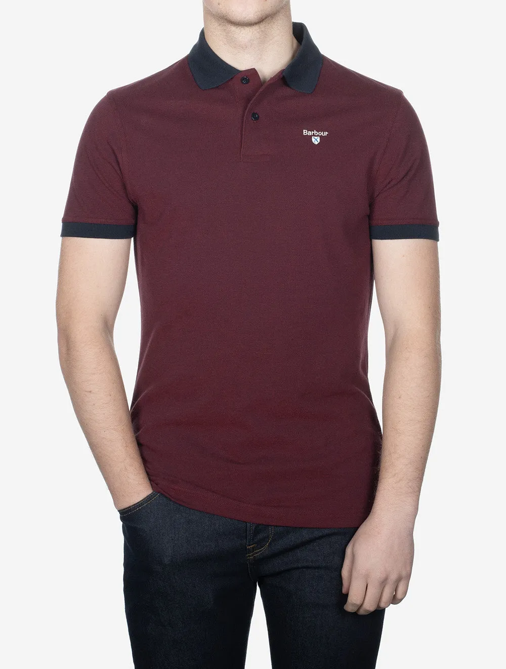 Essential Sports Polo Mix Dark Red