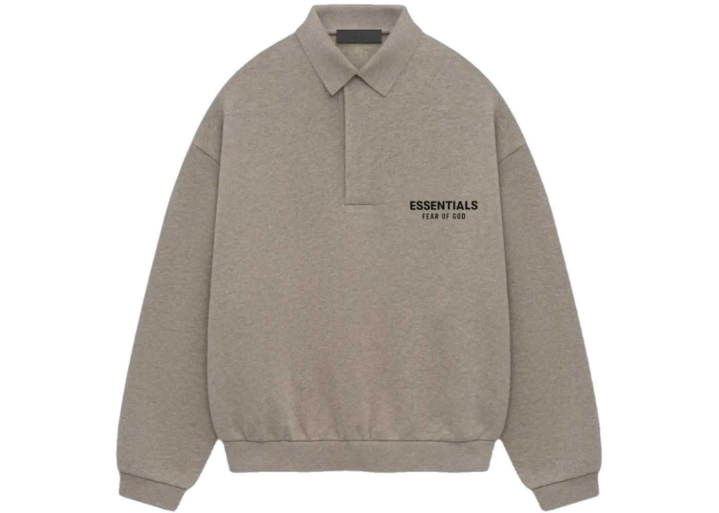Fear of God Essentials Fleece Polo Heather Gray