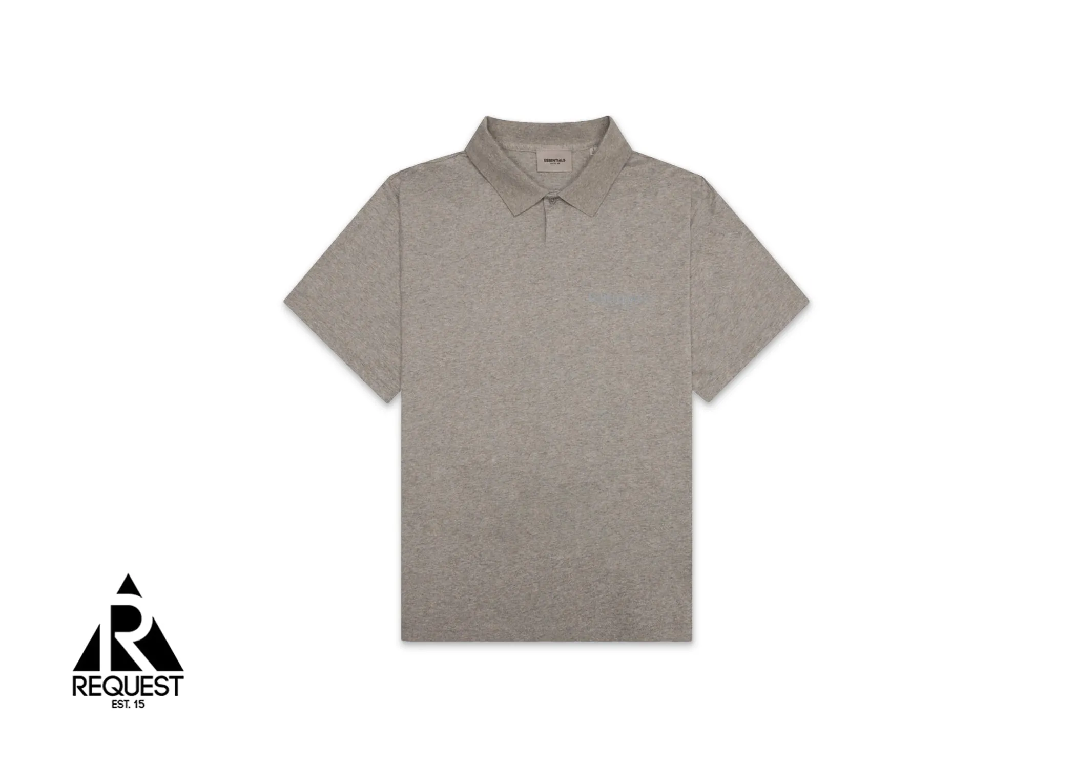 Fear of God Essentials Polo Tee Dark Heather Oatmeal