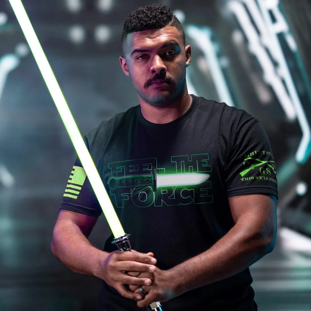 Feel The Green Force T-Shirt - Black