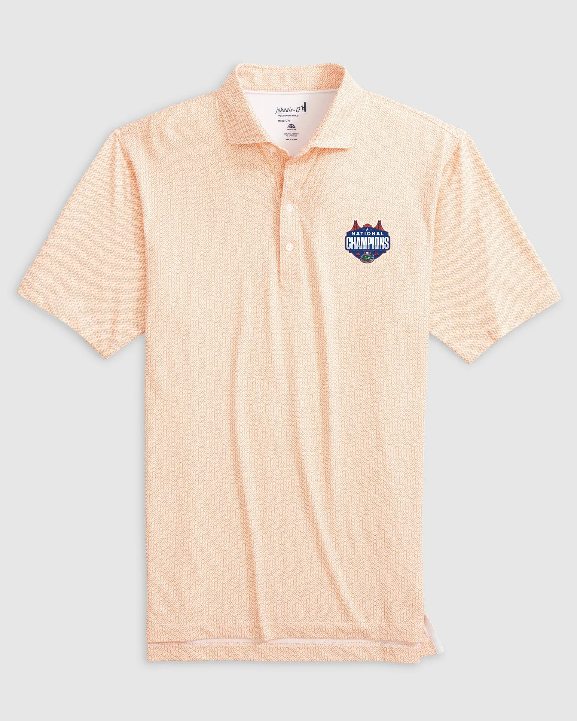 Florida Slade Printed Jersey Performance Polo - 2025 Men's College Basketball Champions Logo