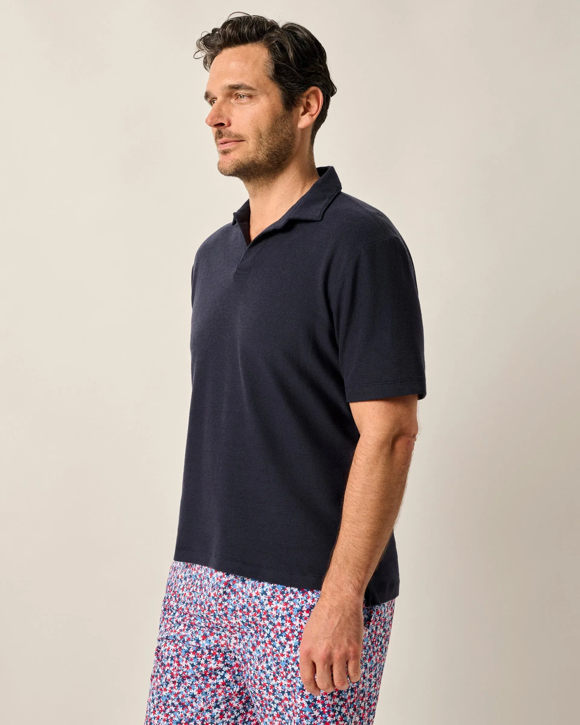 French Terry Johnny Collar Polo - Frankie
