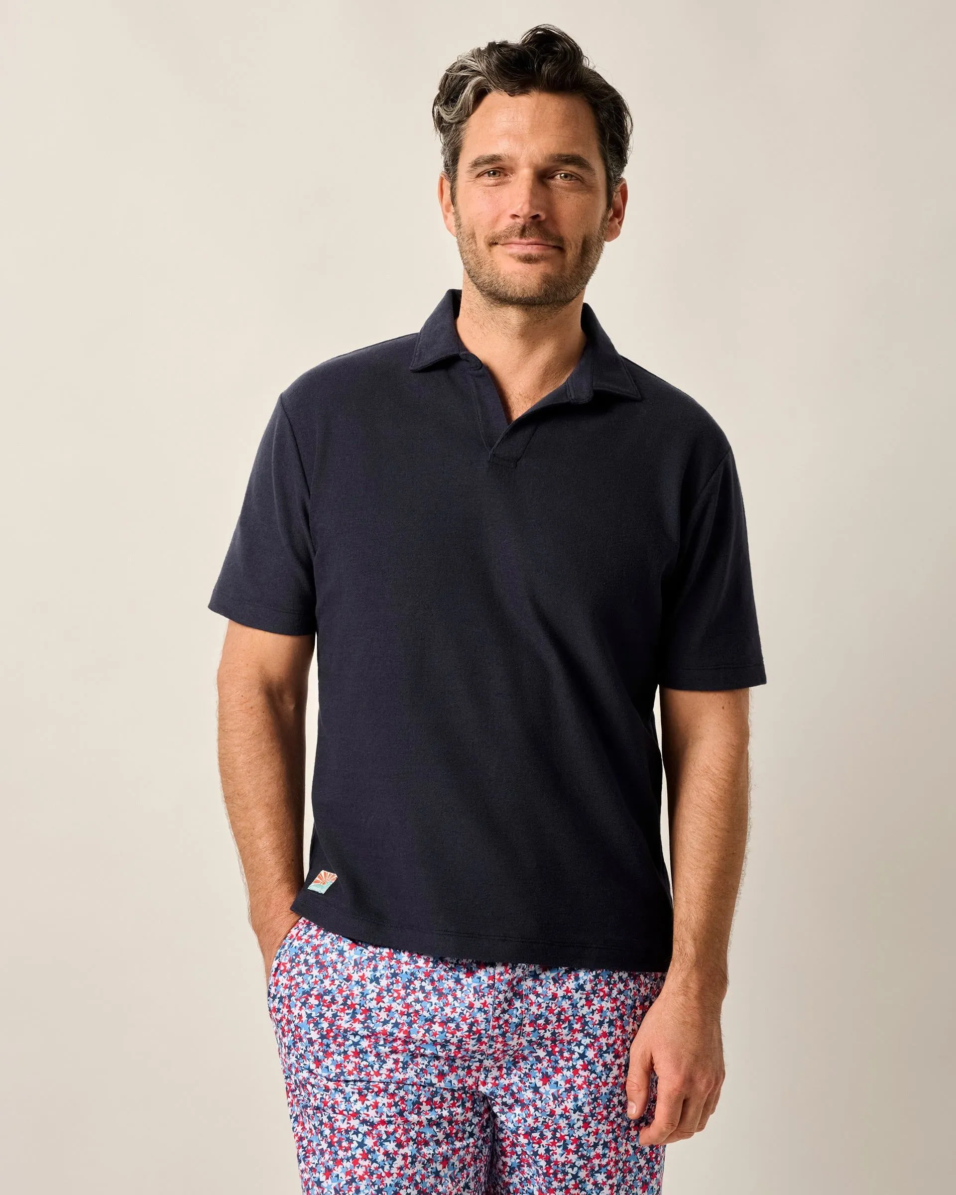 French Terry Johnny Collar Polo - Frankie