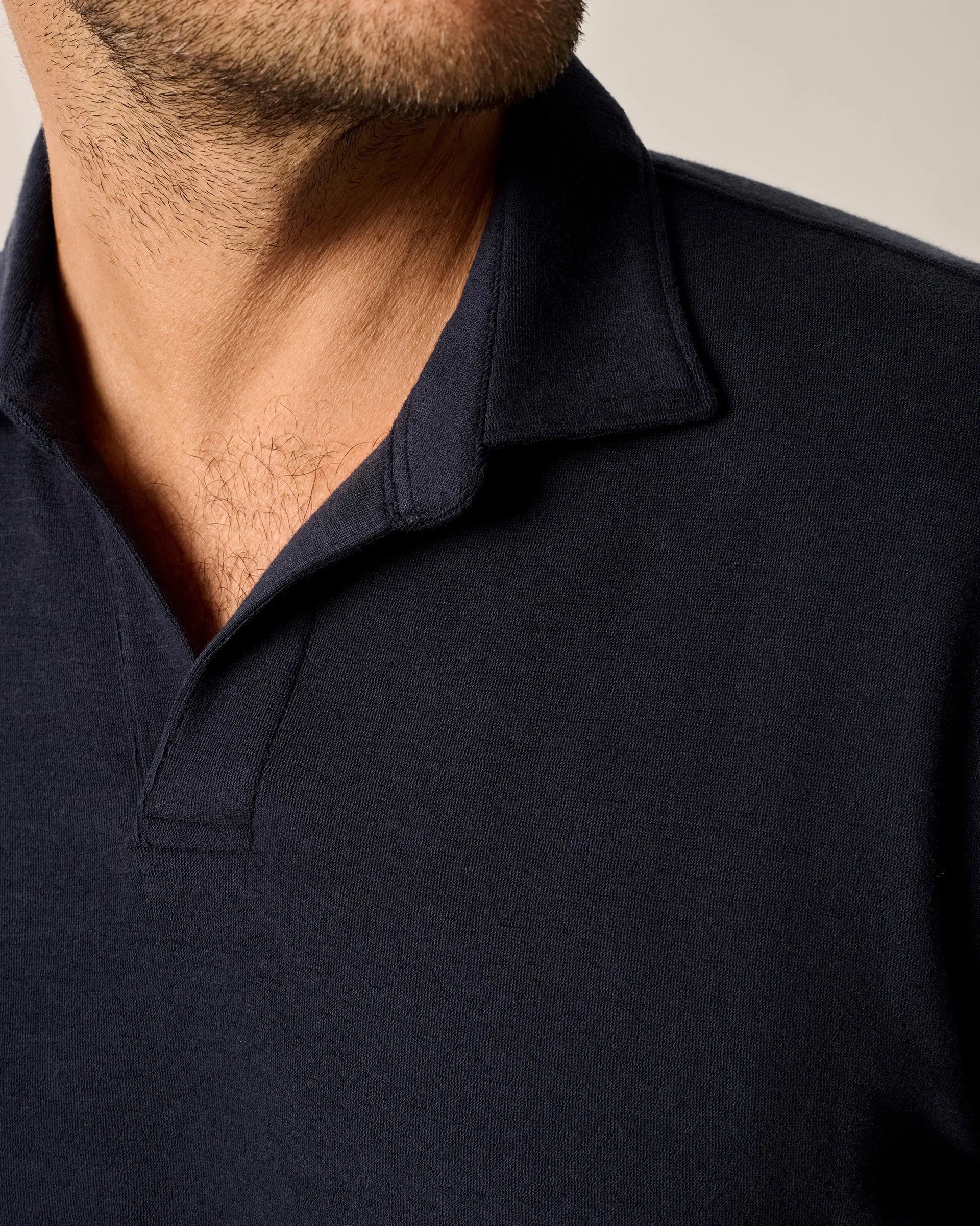 French Terry Johnny Collar Polo - Frankie