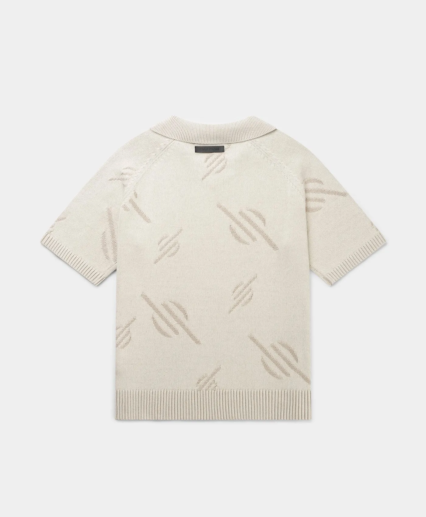 Gardenia Monogram Knit Polo